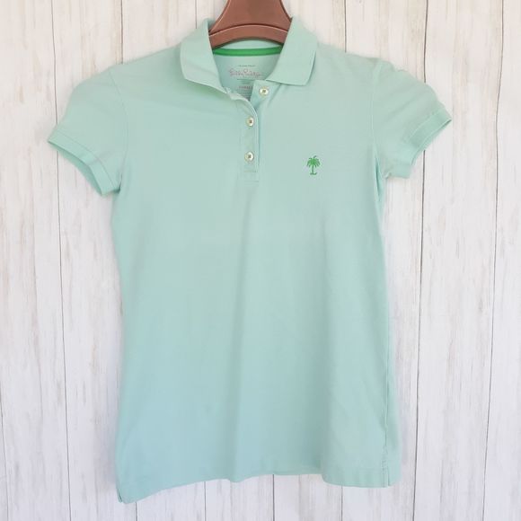Lilly Pulitzer Mint Green XS Island Polo - Picture 1 of 5